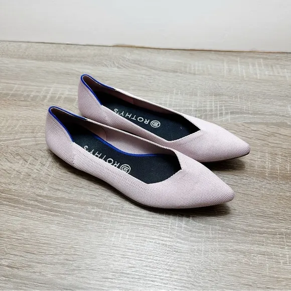 ROTHY’S The Point Blush Pink Ballet Flats