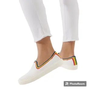 Rothy's The Slip On Sneaker Rainbow Limited Edition Retired sz Women's 8