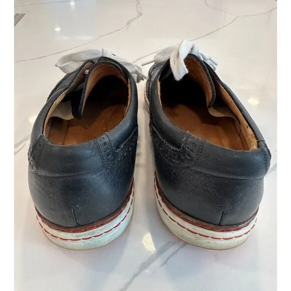 Royal Albartross Leather Italian Golf Shoes Mens 9 Black The Brogue Spikeless