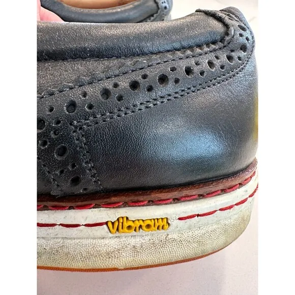 Royal Albartross Leather Italian Golf Shoes Mens 9 Black The Brogue Spikeless