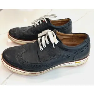 Royal Albartross Leather Italian Golf Shoes Mens 9 Black The Brogue Spikeless