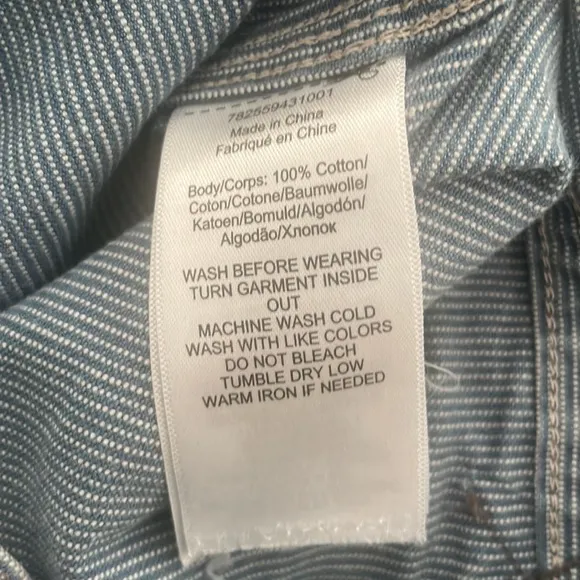 RRL hickory stripe carpenter pants