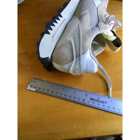 RUN OF Mens Shoes Fashion Sneakers Cream Size US 10 EU 40