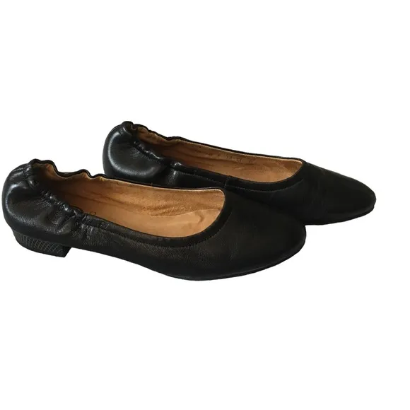 RYLKO Genuine Leather/Lining Ballerinas Black Comfortable Shoes 40 US 10