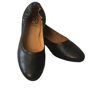 RYLKO Genuine Leather/Lining Ballerinas Black Comfortable Shoes 40 US 10