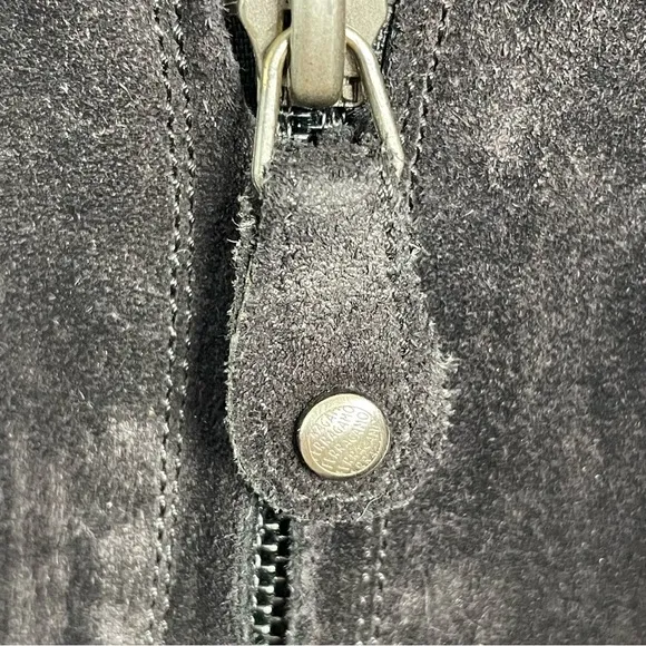 Salvatore Ferragamo Black Suede Notched OTK Boots