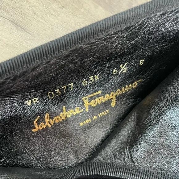 Salvatore Ferragamo Black Suede Notched OTK Boots