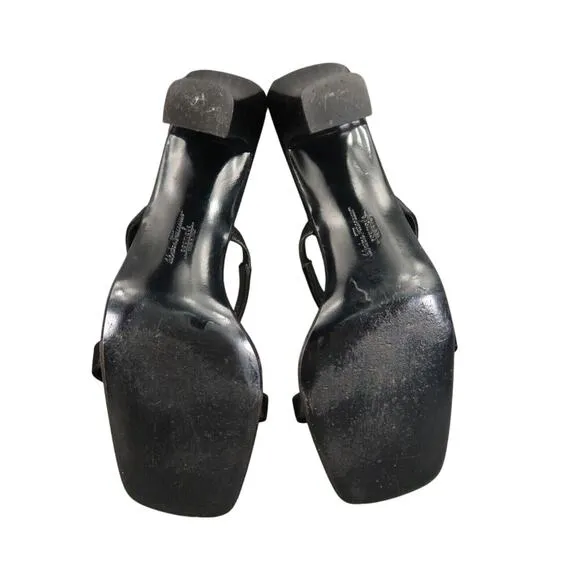 Salvatore Ferragamo Shoes Women 10 Pump Sandal Square Toe Formal Fashion Classic