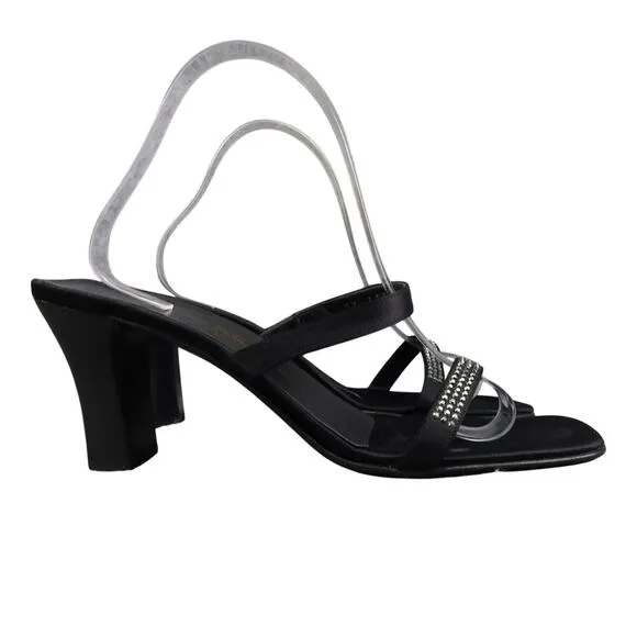 Salvatore Ferragamo Shoes Women 10 Pump Sandal Square Toe Formal Fashion Classic