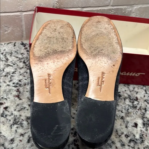 Salvatore Ferragamo Women's Gray Plaid Shoes