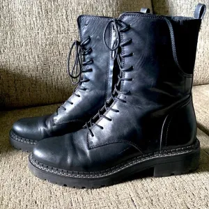 Sam Edelman black combat boots
