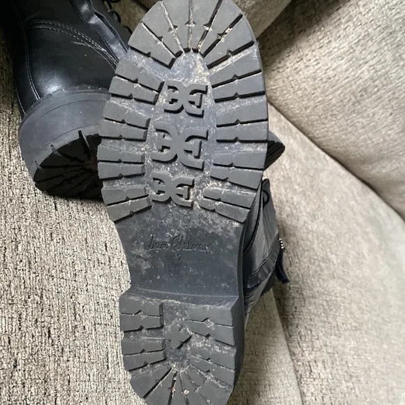 Sam Edelman black combat boots
