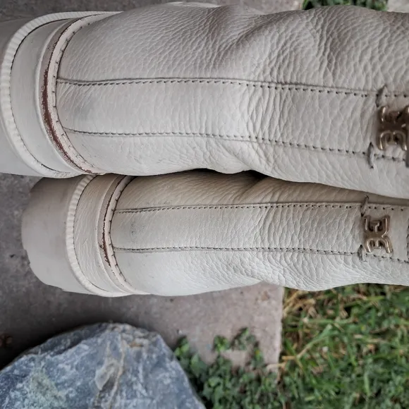 Sam  Edelman  Combat Boots women size 8 Cream