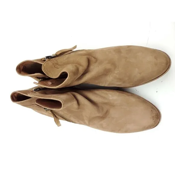 Sam Edelman - Packer Suede Leather Ankle Boots Deep Saddle Women's Size US 10 M