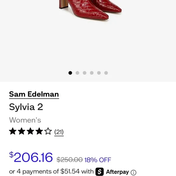 Sam Edelman Red Over the Knee Boots with Croc-Embossed Texture
