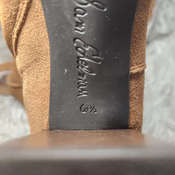 Sam Edelman Sable Boots in Camel Suede