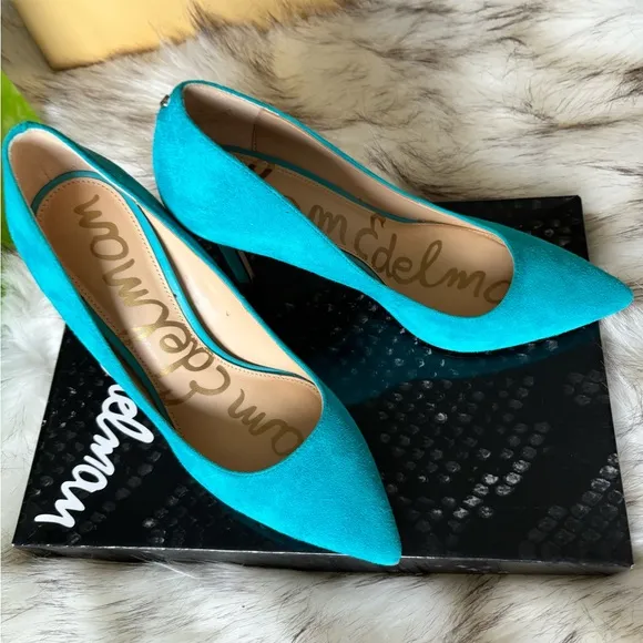 🎁SAM EDELMAN Suede leather shoe 3.75” high heels size 6 by Sam Edelman 🎁