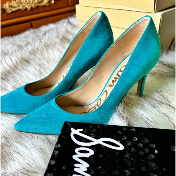 🎁SAM EDELMAN Suede leather shoe 3.75” high heels size 6 by Sam Edelman 🎁