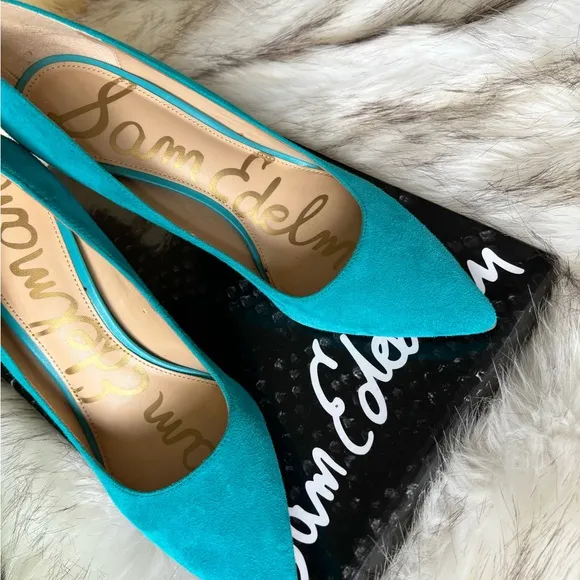 🎁SAM EDELMAN Suede leather shoe 3.75” high heels size 6 by Sam Edelman 🎁