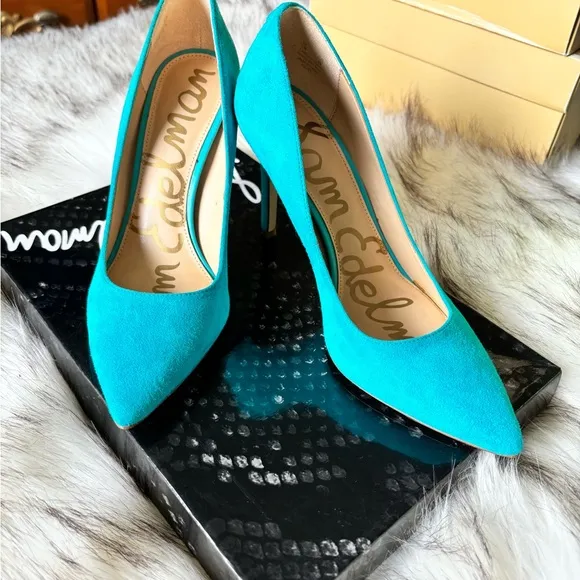 🎁SAM EDELMAN Suede leather shoe 3.75” high heels size 6 by Sam Edelman 🎁