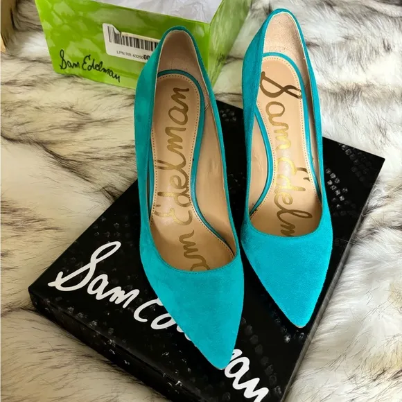 🎁SAM EDELMAN Suede leather shoe 3.75” high heels size 6 by Sam Edelman 🎁