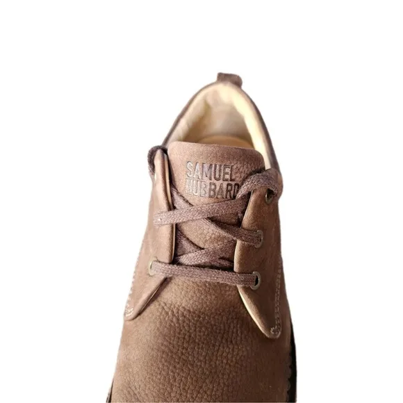 SAMUEL HUBBARD Men's 9 Medium Brown Suede Comfort Shoes