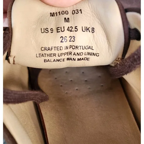 SAMUEL HUBBARD Men's 9 Medium Brown Suede Comfort Shoes