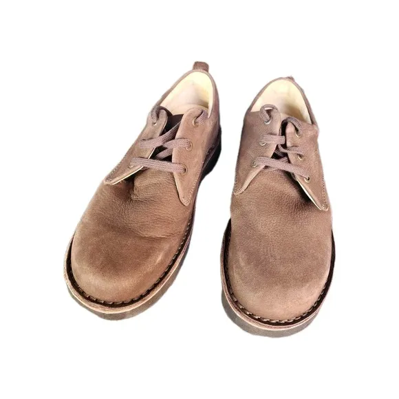 SAMUEL HUBBARD Men's 9 Medium Brown Suede Comfort Shoes