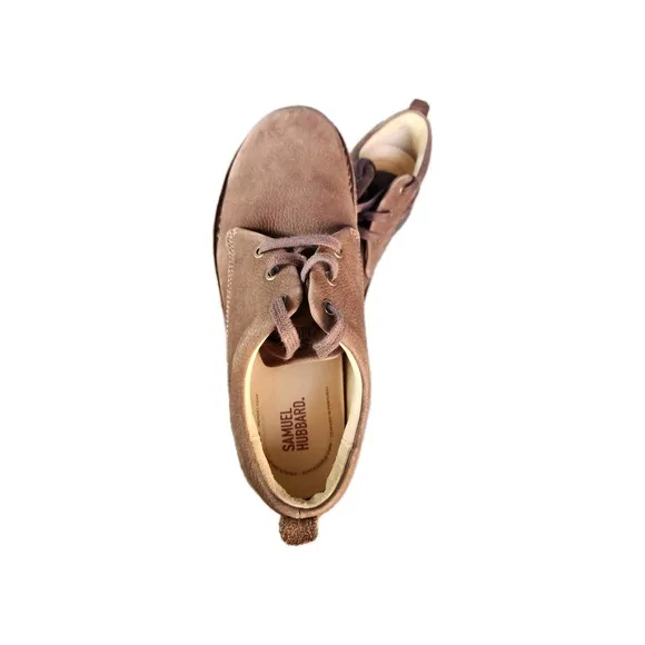 SAMUEL HUBBARD Men's 9 Medium Brown Suede Comfort Shoes