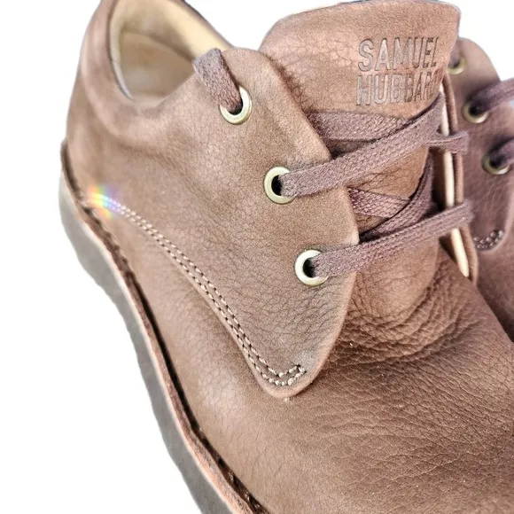 SAMUEL HUBBARD Men's 9 Medium Brown Suede Comfort Shoes