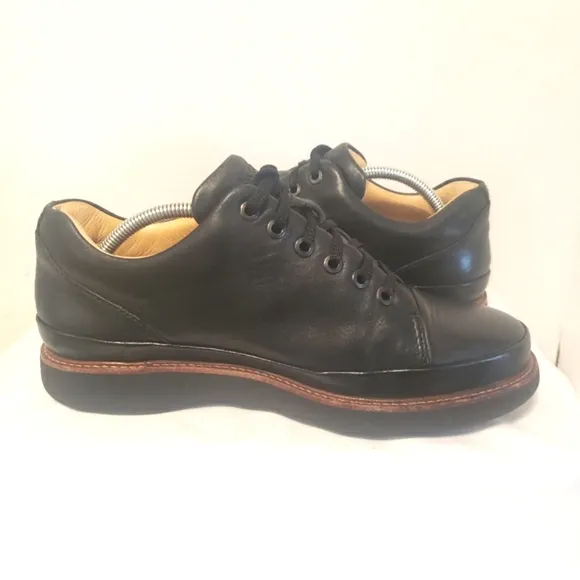 Samuel Hubbard Men’s Black Leather Dress Fast Plain Toe Oxford Shoes Size 7 M