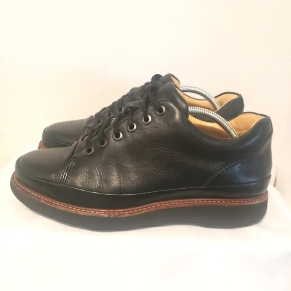 Samuel Hubbard Men’s Black Leather Dress Fast Plain Toe Oxford Shoes Size 7 M