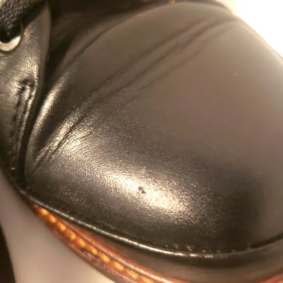 Samuel Hubbard Men’s Black Leather Dress Fast Plain Toe Oxford Shoes Size 7 M