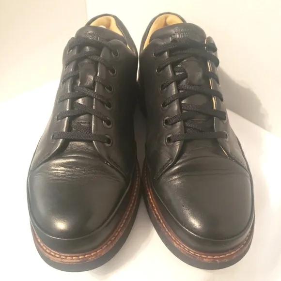 Samuel Hubbard Men’s Black Leather Dress Fast Plain Toe Oxford Shoes Size 7 M