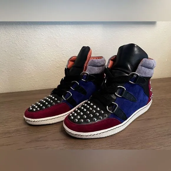 Sandro Albatorock Studded High Top Sneakers LeatherSize: 36 (U.S 6-6.5)