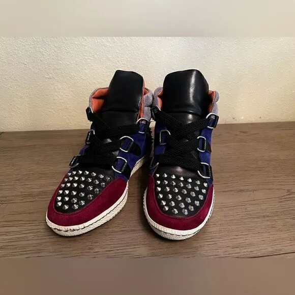 Sandro Albatorock Studded High Top Sneakers LeatherSize: 36 (U.S 6-6.5)