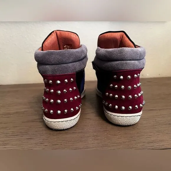 Sandro Albatorock Studded High Top Sneakers LeatherSize: 36 (U.S 6-6.5)