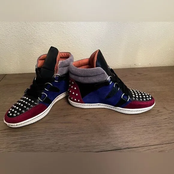 Sandro Albatorock Studded High Top Sneakers LeatherSize: 36 (U.S 6-6.5)