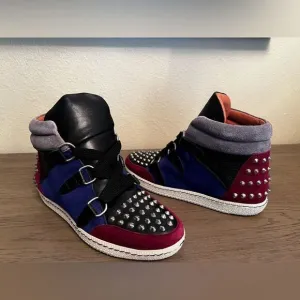 Sandro Albatorock Studded High Top Sneakers LeatherSize: 36 (U.S 6-6.5)