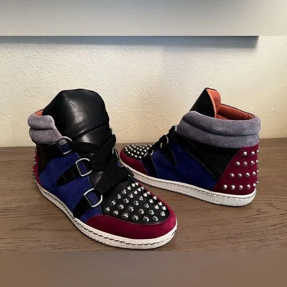 Sandro Albatorock Studded High Top Sneakers LeatherSize: 36 (U.S 6-6.5)