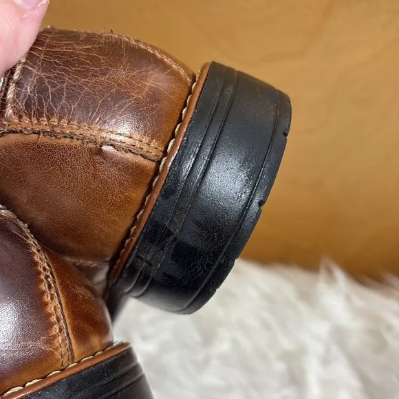 Sandro Moscoloni Brown Plain Toe Slip On Dress Shoes 14 Men’s
