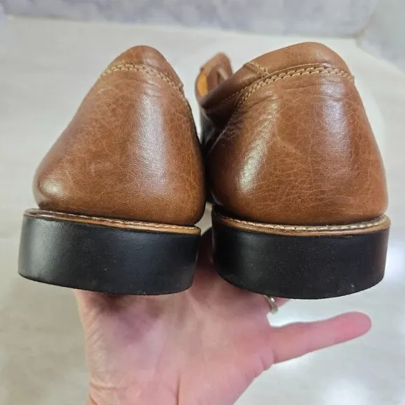 Sandro Moscoloni Willy Split Toe Derby Dress Shoes Mens 12D Brown Tan Leather