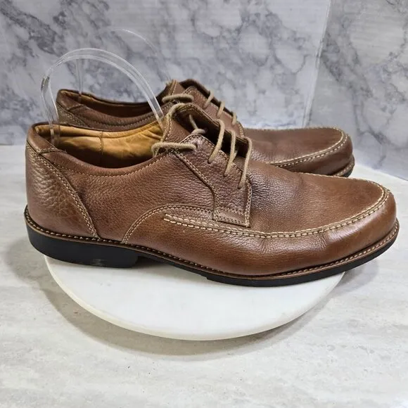 Sandro Moscoloni Willy Split Toe Derby Dress Shoes Mens 12D Brown Tan Leather
