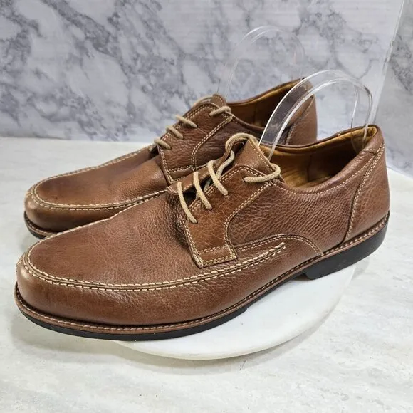 Sandro Moscoloni Willy Split Toe Derby Dress Shoes Mens 12D Brown Tan Leather