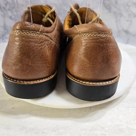 Sandro Moscoloni Willy Split Toe Derby Dress Shoes Mens 12D Brown Tan Leather