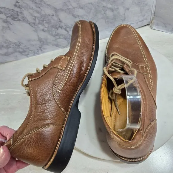 Sandro Moscoloni Willy Split Toe Derby Dress Shoes Mens 12D Brown Tan Leather