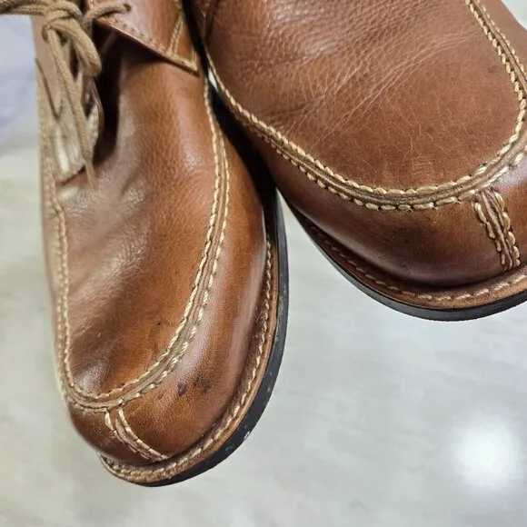 Sandro Moscoloni Willy Split Toe Derby Dress Shoes Mens 12D Brown Tan Leather