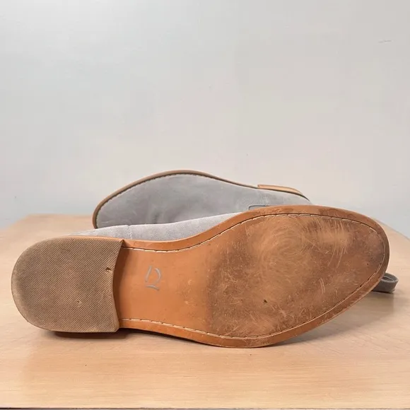 Santimon Men's Suede 5&quot; Chelsea Boot Gray Size 10 (27.5 cm)
