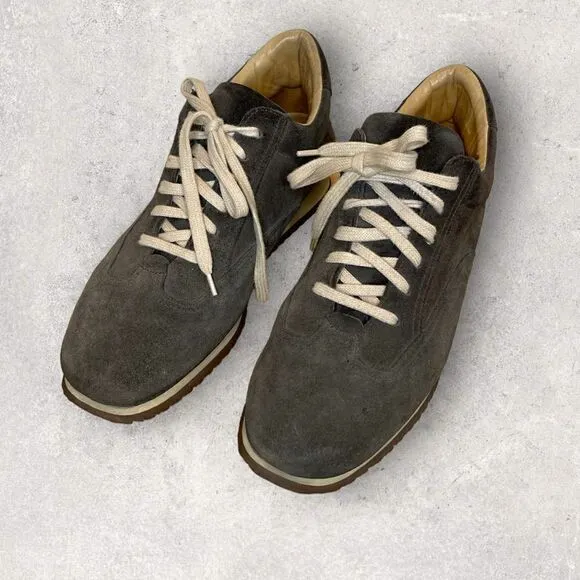 Santoni Club Suede Sneakers