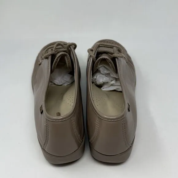 SAS Bounce Shoes Womens 11 M Beige Brown Leather Comfort Lace Up Casual Granny
